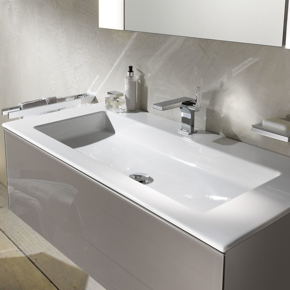 Duravit DuraStyle Basic - Umývadlo do nábytku 450x350 mm, s prepadom, biela 07434500002