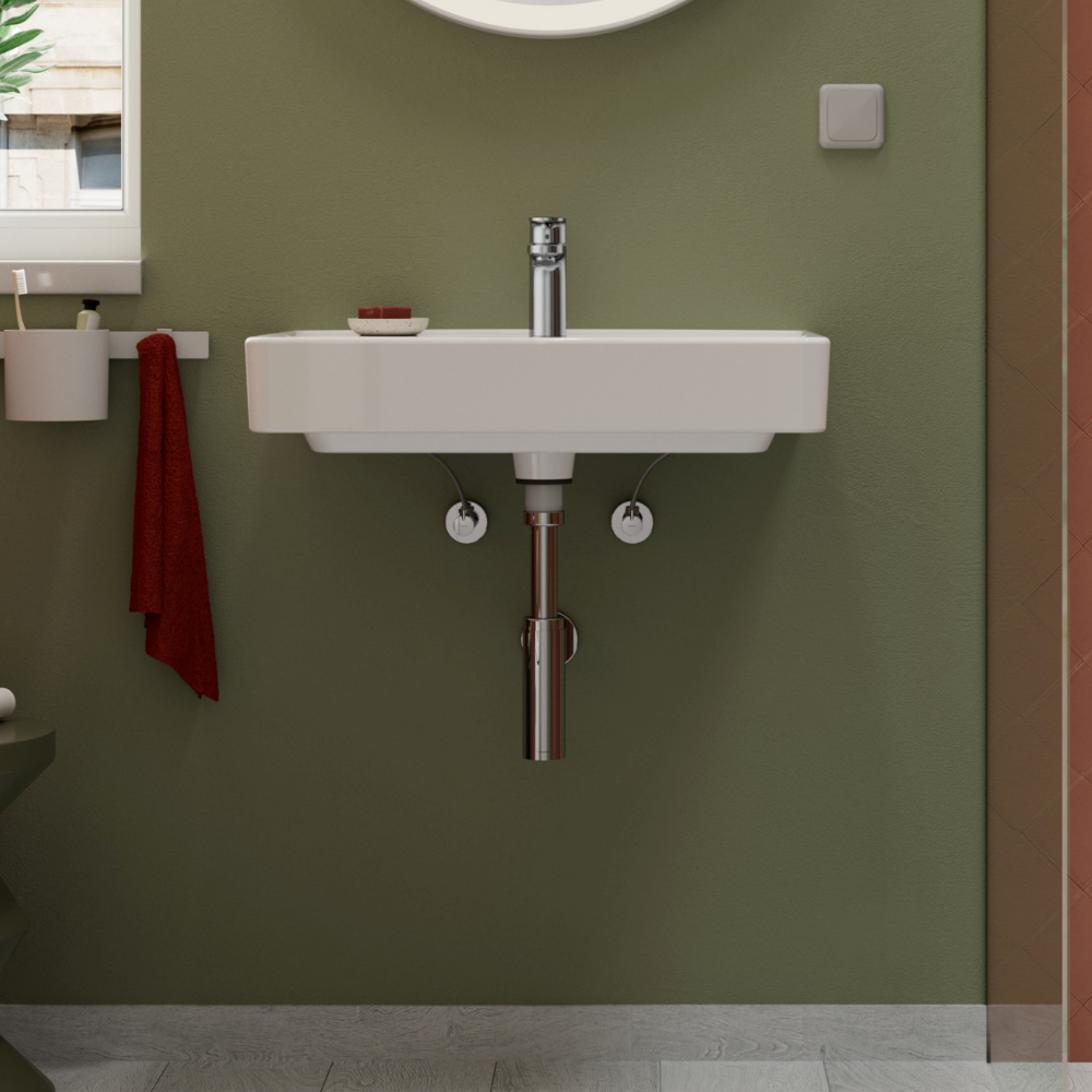 Duravit DuraStyle Basic - Umývadlo do nábytku 450x350 mm, s prepadom, biela 07434500002