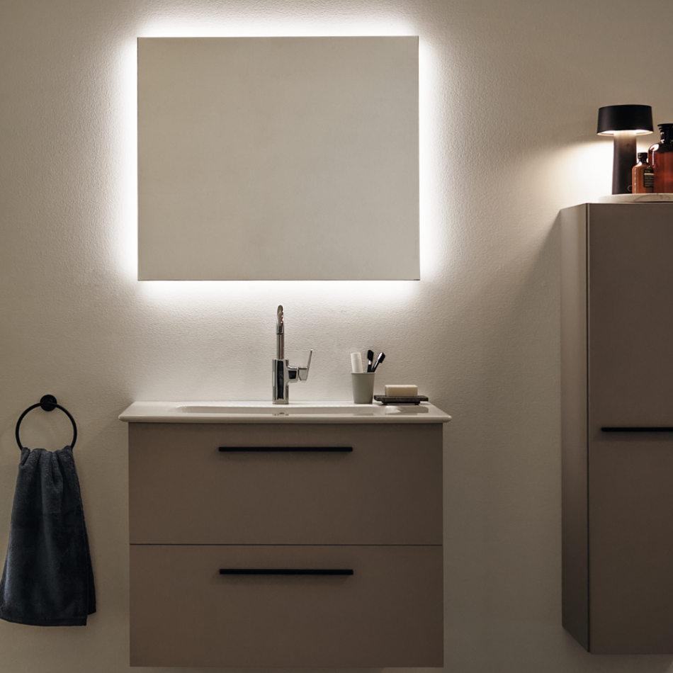 Duravit DuraStyle Basic - Umývadlo do nábytku 450x350 mm, s prepadom, biela 07434500002