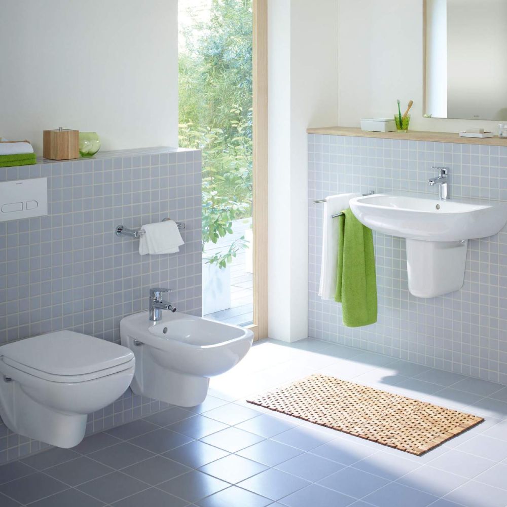 Duravit DuraStyle Basic - Umývadlo do nábytku 450x350 mm, s prepadom, biela 07434500002