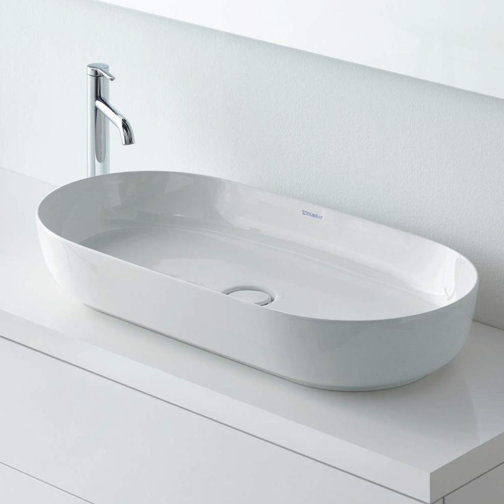 Duravit DuraStyle Basic - Umývadlo do nábytku 450x350 mm, s prepadom, biela 07434500002