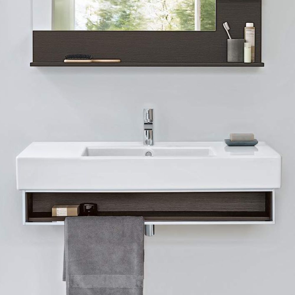 Duravit DuraStyle Basic - Umývadlo do nábytku 450x350 mm, s prepadom, biela 07434500002