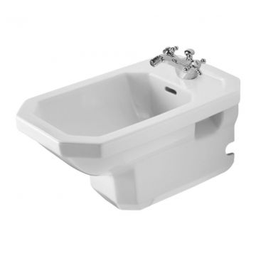 Duravit 1930 - Závesný bidet 580x360 mm, s prepadom, biela 0266100000