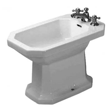 Duravit 1930 - Stojaci bidet 600x355 mm, s prepadom, biela  0267100000