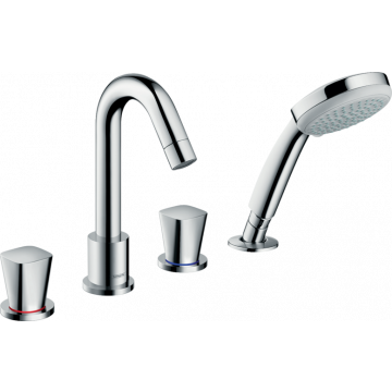 Hansgrohe Logis - 4-otvorová batéria na okraj vane, chróm 71314000