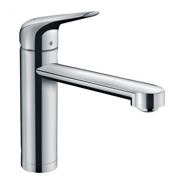 Hansgrohe Focus M42 - Kuchynská páková batéria 120 1jet s inštaláciou pred okno, chróm 71807000