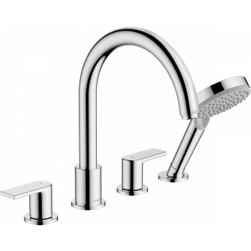 Hansgrohe Vernis Shape - 4-otvorová batéria na okraj vane, chróm 71459000