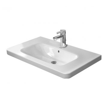 Duravit DuraStyle - Umývadlo do nábytku 800x480 mm, 1 otvor pre batériu prepichnutý, biela 2320800000