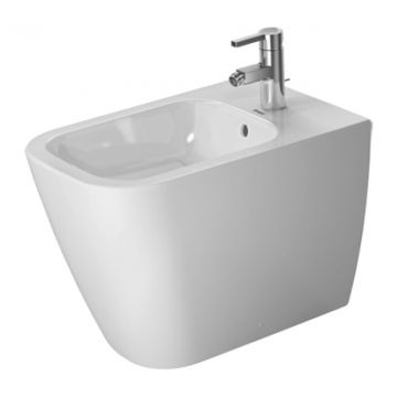 Duravit Happy D.2 - Stojaci bidet, 1 otvor pre batériu prepichnutý, 570x365 mm, biela 2267100000