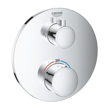 GROHE Grohtherm - Termostatická batéria pre 2 spotrebiče, chróm 24076000