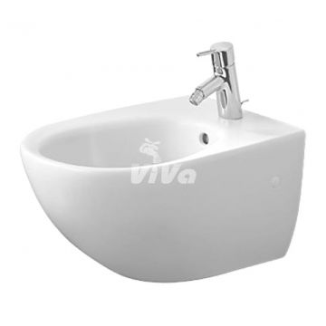 Duravit Architec - Závesný bidet, 580x365 mm, s prepadom, biela 2531150000