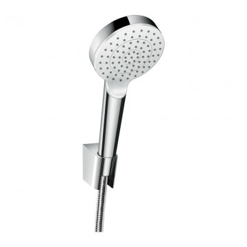 Hansgrohe Crometta - Sprchový set 100 1jet s hadicou 1600 mm, biela/chróm 26567400