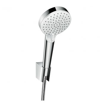 Hansgrohe Crometta - Sprchový set 100 Vario s hadicou 1600 mm, biela/chróm 26692400