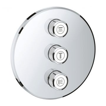 GROHE Grohtherm SmartControl - Krytka trojitého ovládaču prietoku, chróm 29122000