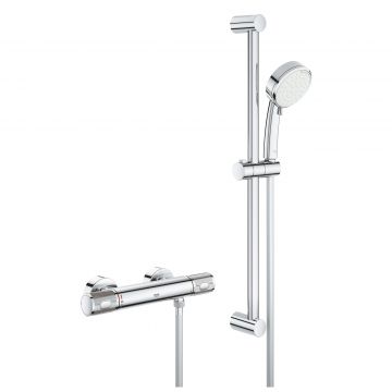 GROHE Grohtherm 1000 Performance - Termostatická sprchová batéria so sprchovou súpravou 600 mm, chróm 34834000