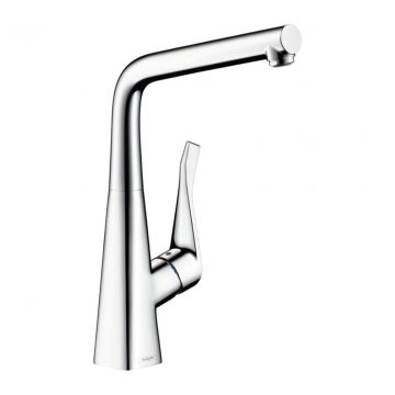 Hansgrohe Metris M71 - Kuchynská páková batéria 320 1jet, inštalácia pred okno, chróm 14823000