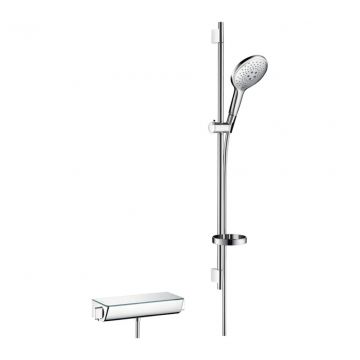 Hansgrohe Raindance Select S - Sprchová súprava 150 3jet s termostatom Ecostat Select a sprchovou tyčou 90 cm, chróm 27037000