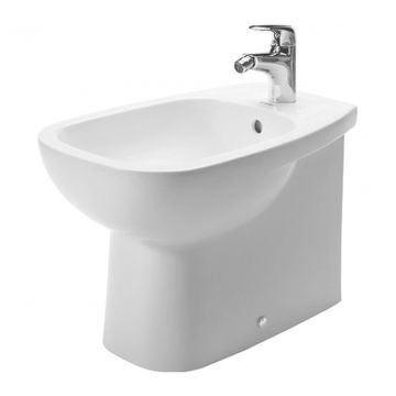 Duravit D-Code - Stojaci bidet, 1 otvor pre batériu prepichnutý, 560x360 mm, biela 22411000002