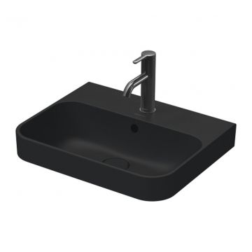 Duravit Happy D.2 Plus - Umývadlová misa brúsená, 500x400 mm, antracit matná 2360501300