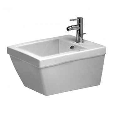 Duravit 2nd floor - Závesný bidet 540x370 mm s prepadom, biela 2254150000