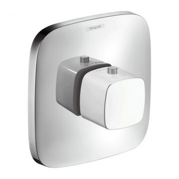 Hansgrohe PuraVida - Highflow termostatická batéria pod omietku, biela/chróm 15772400