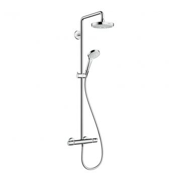 Hansgrohe Croma Select S - Showerpipe 180 2jet s termostatom, biela/chróm 27253400