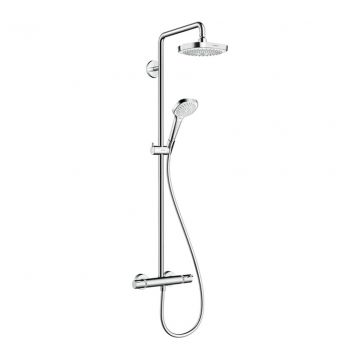 Hansgrohe Croma Select E - Showerpipe 180 2jet s termostatom, biela/chróm 27256400