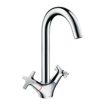 Hansgrohe Logis M32 - Kuchynská batéria s kohútikmi 220, 1jet, chróm 71285000