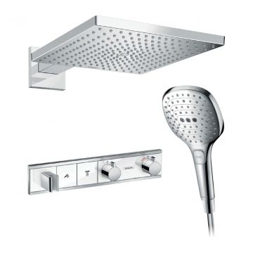 Hansgrohe RainSelect SET, biela - chróm