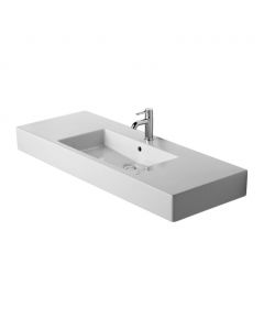 Duravit Vero - Umývadlo do nábytku 1250x490 mm, 1 otvor pre batériu prepichnutý, biela 0329120000