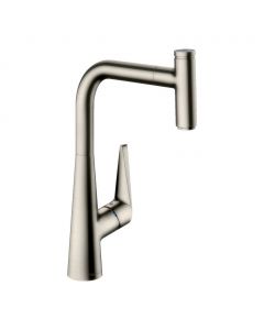 Hansgrohe Talis Select M51 - Kuchynská páková batéria s vyťahovacím výtokom 1jet, vzhľad nerezu 72821800