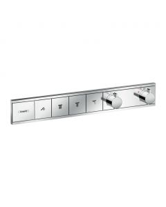 Hansgrohe RainSelect - Podomietkový termostatický modul pre 4 spotrebiče, chróm 15382000