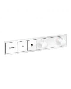 Hansgrohe RainSelect - Podomietkový termostatický modul pre 2 spotrebiče, matná biela 15380700