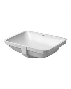 Duravit Starck 3 - Vstavané umývadlo, hladké, 530 x 400 mm, biele 0305490000