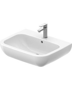 Duravit D-Code - Umývadlo 650x500 mm, s prepadom, biela 23106500002