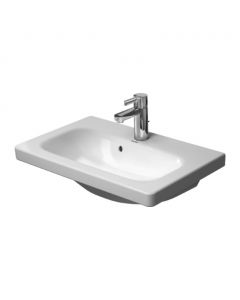 Duravit DuraStyle - Umývadlo do nábytku 635x400 mm, s prepadom, biela 2337630000