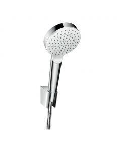 Hansgrohe Crometta - Sprchový set 100 1jet s hadicou 1600 mm, biela/chróm 26567400