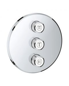 GROHE Grohtherm SmartControl - Krytka trojitého ovládaču prietoku, chróm 29122000