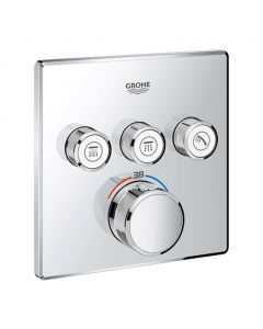 GROHE Grohtherm SmartControl - Termostat pre podomietkovú inštaláciu s 3 ventilmi, chróm 29126000