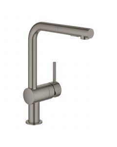 GROHE Minta - Páková drezová batéria, kartáčovaný Hard Graphite 30274AL0