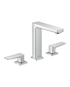 Hansgrohe Metropol - Trojotvorová umývadlová batéria 160 s odtokovou súpravou Push-Open, chróm 32515000