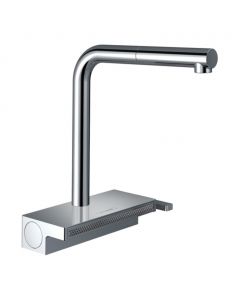 Hansgrohe Aquno Select M81 - Páková kuchynská batéria 250, vyťahovateľný výtok, 2jet, sBox, chróm 73830000