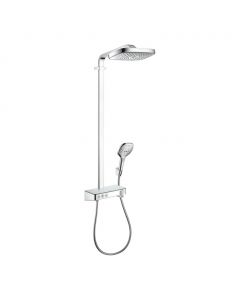 Hansgrohe Raindance Select E - Showerpipe 300 3jet s termostatom ShowerTablet Select 300, biela/chróm 27127400