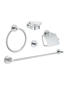 GROHE Essentials - Sada doplnkov do kúpeľne 5v1, chróm 40344001