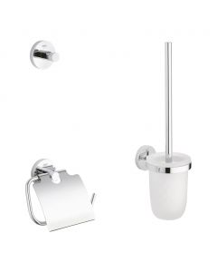 GROHE Essentials - Sada doplnkov pre toaletu 3v1, chróm 40407001