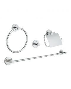 GROHE Essentials - Sada doplnkov do kúpeľne 4v1, chróm 40776001