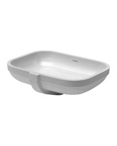 Duravit Happy D.2 - Vstavané umývadlo bez otvoru pre batériu, 480x345 mm, biela 0457480000