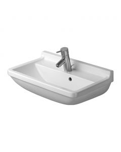 Duravit Starck 3 - Umývadlo Compact 550x370 mm, 1 otvor pre batériu prepichnutý, biela 0301550000