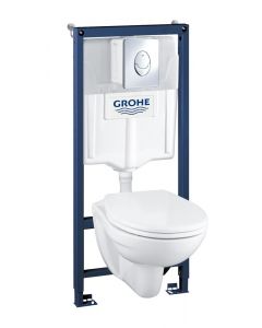 GROHE Solido Perfect - Set 4 v 1 pre WC, stavebná výška 1,13 m, chróm 39192000