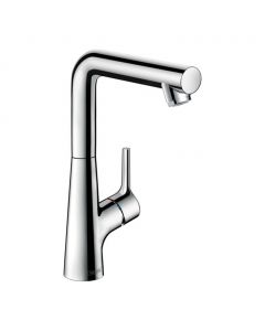 Hansgrohe Talis S - Páková umývadlová batéria 210 s otočným výtokom a odtokovou súpravou s tiahlom, chróm 72105000